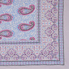 Lavender Paisley Printed Double Bedsheet With 2 Pillow Covers ADB1452