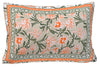 Orange Floral 180 TC Cotton Single Bedsheet with 1 Pillow Cover - BSB1095