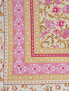 Pink Floral 180 TC Cotton Single Bedsheet with 1 Pillow Cover - BSB1097