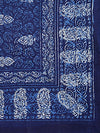 Blue Ethnic Motifs 180 TC Cotton Single Bedsheet with 1 Pillow Cover - BSB1098