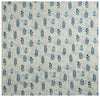 Sky Blue Floral 240 TC Cotton 1 Super King Bedsheet with 2 Pillow Covers SHKV1076