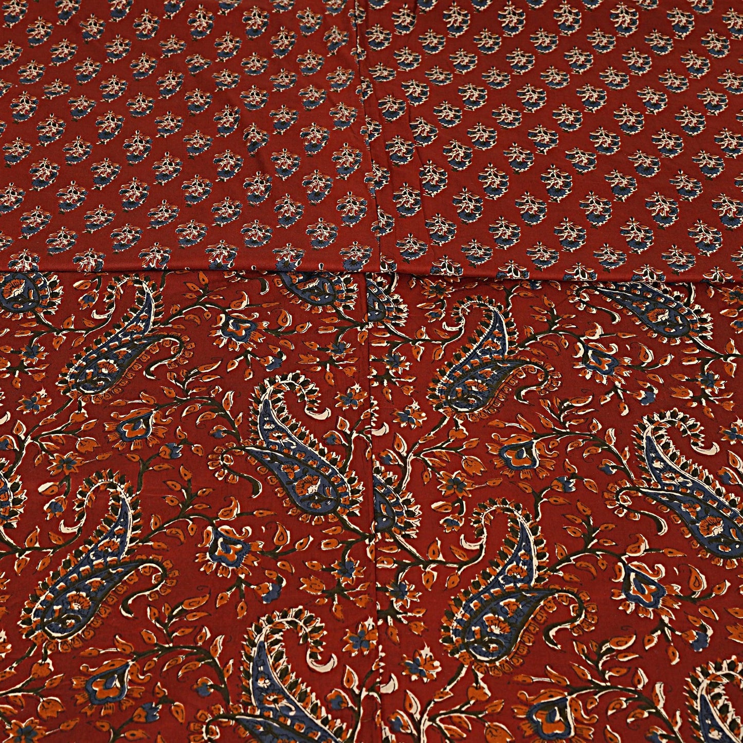 Maroon Paisley Print 240 TC Cotton Double Bed Dohar (SHKR1024) - Frionkandy